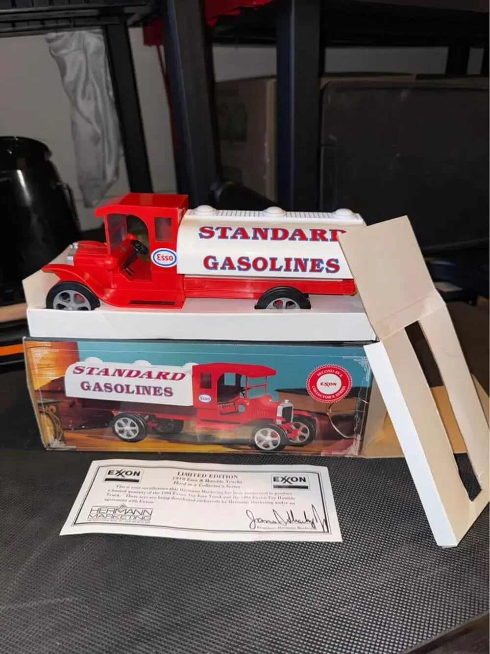 Vintage Esso Standard Gasoline Toy Tanker Truck 1994 Exxon Limited Edition